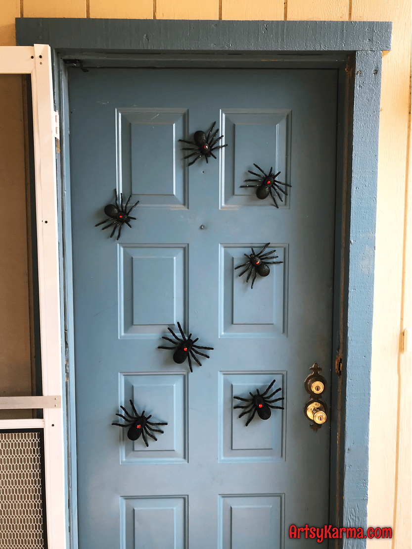 Create diy spider magnets for halloween