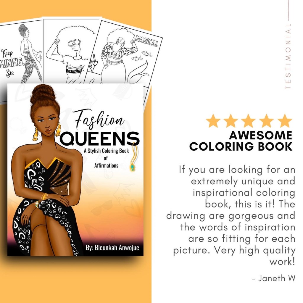 fashion queens coloring book; book review
