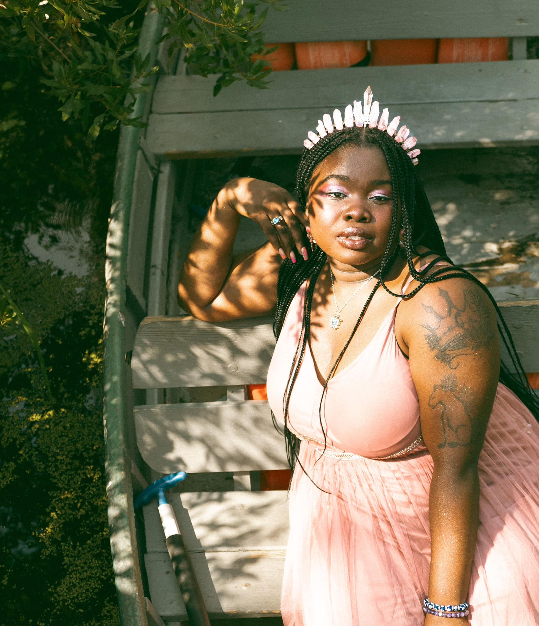 Winnifred Tataw fairy pink sitting in a boat