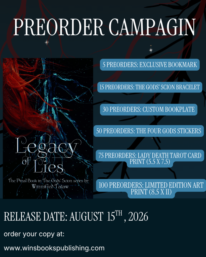 Legacy of Lies. Book Preorder Campaign: Unlock Exclusive Rewards!