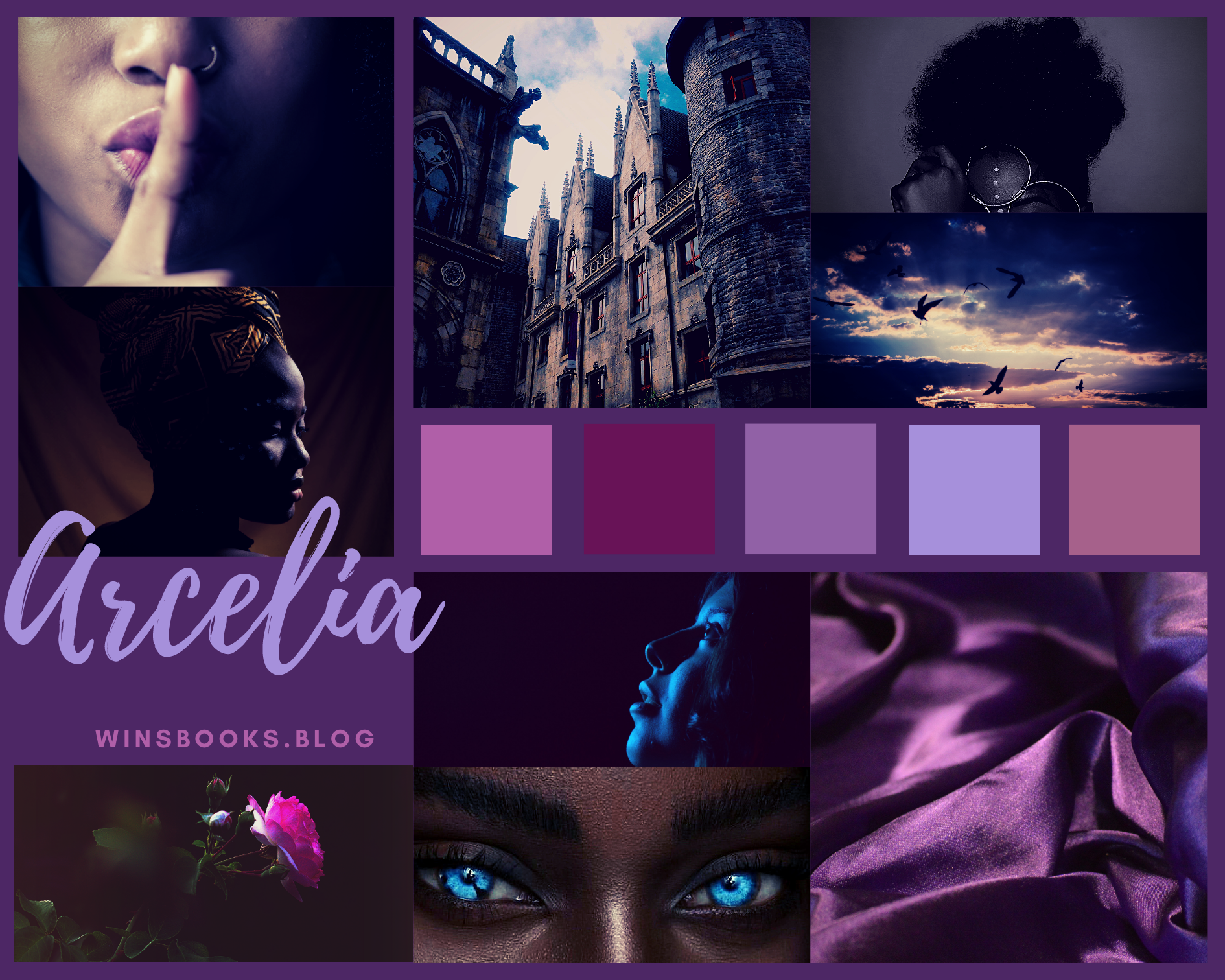 Arcelia Mood board Win's Books 