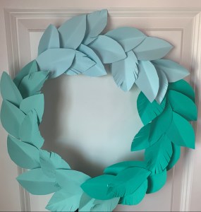 Ombré wreath diy