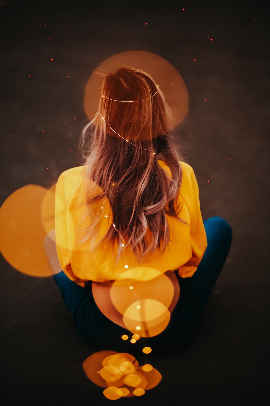 woman in yellow top